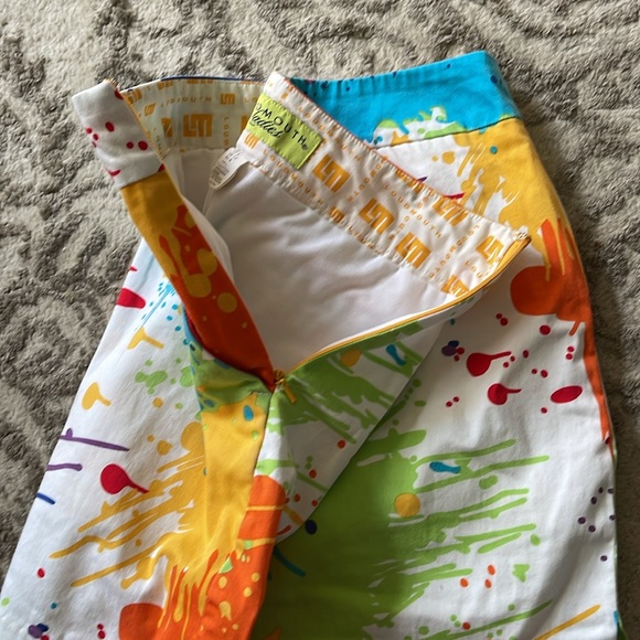 Loudmouth Ladies Skort. Paint splash print size 4 - Picture 8 of 9